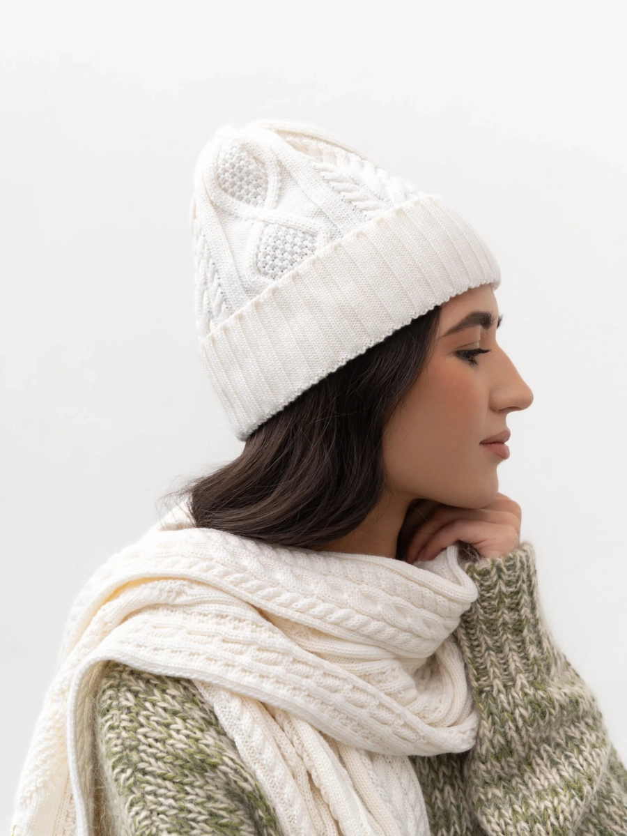 Шапка Tresse TRES, цвет: молочный НФ-00002446 купить онлайн
