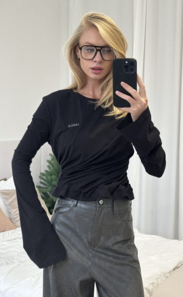 Лонгслив TWIST BLACK