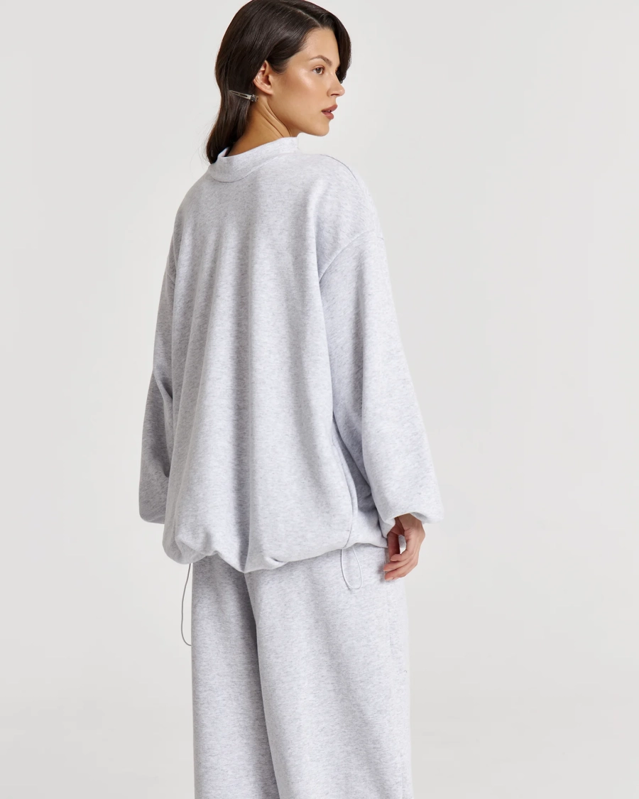 Свитшот баллон на кулиске LIGHT/GRAY Anmuse, цвет: Светло-серый,  купить онлайн