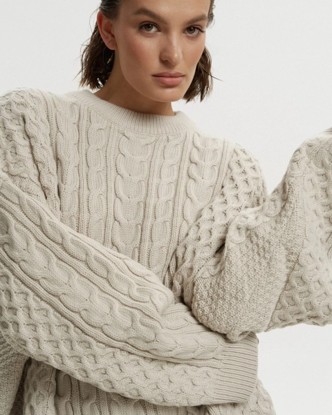 Свитер DEDULYA BEIGE YONS, цвет: бежевый,  купить онлайн