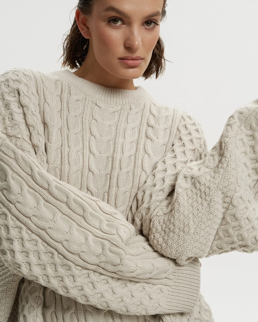 Свитер DEDULYA BEIGE YONS, цвет: бежевый,  купить онлайн