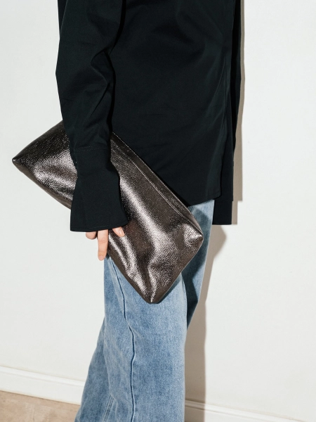 Клатч Николь РЕФРЕЙМ, цвет: Серебряный  купить онлайн