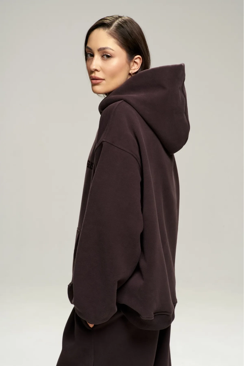 Худи с начесом Brown Erist store, цвет: коричневый, НФ-00003015 купить онлайн