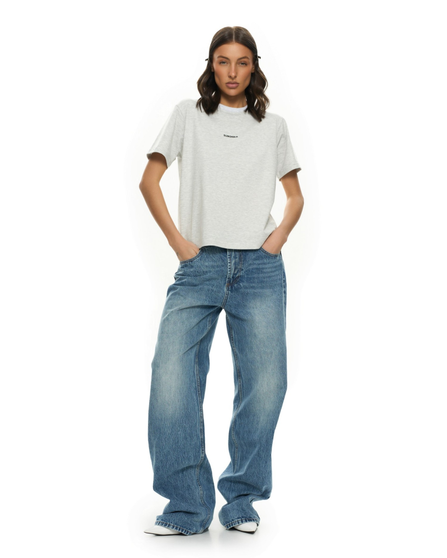 Футболка BASE Suborbia, цвет: grey melange, 006408 купить онлайн