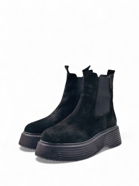 Ботинки женские зимние из натуральной замши GRANDERA, цвет: Черный 261-5503-213 (312) купить онлайн