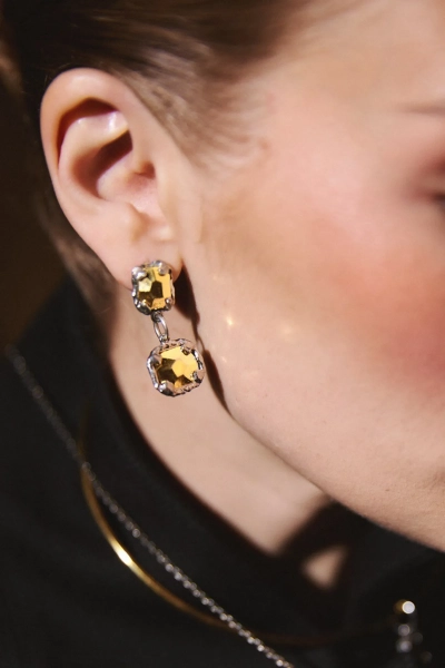 Серебряная моносерьга «Королева драмы» gold SBLESKOM, цвет: серебро, 22190 купить онлайн