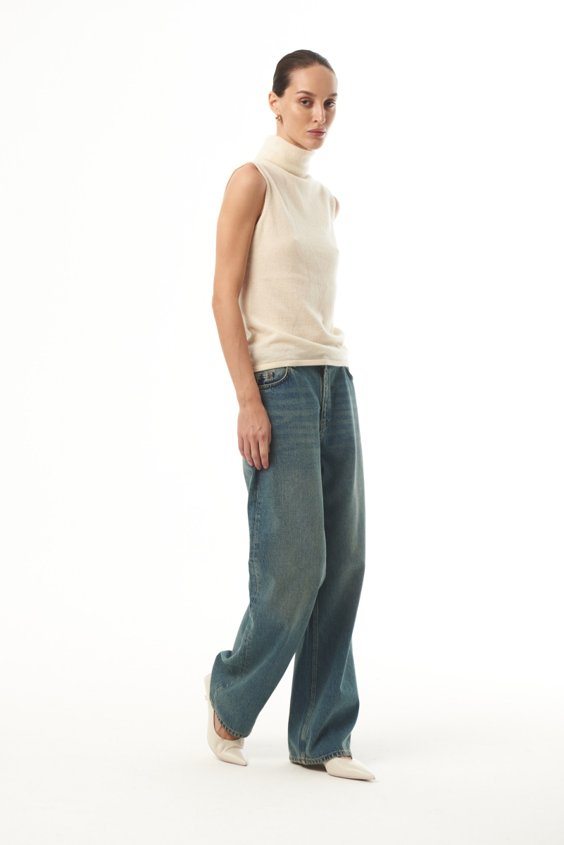 Джинсы "Wide Leg" CHUBA, цвет: синий,  купить онлайн