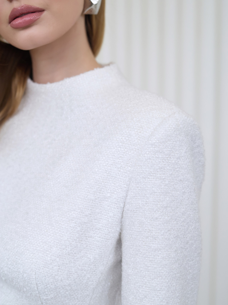 Платье мини приталенное I.B.W., цвет: молочный, DR064 купить онлайн