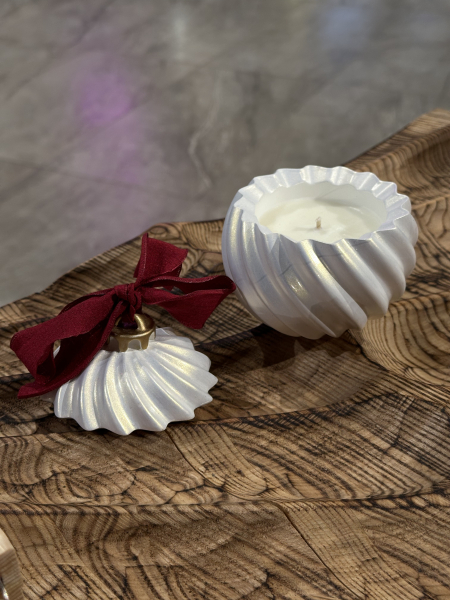 Свеча "Витой шар", аромат Plum Jam