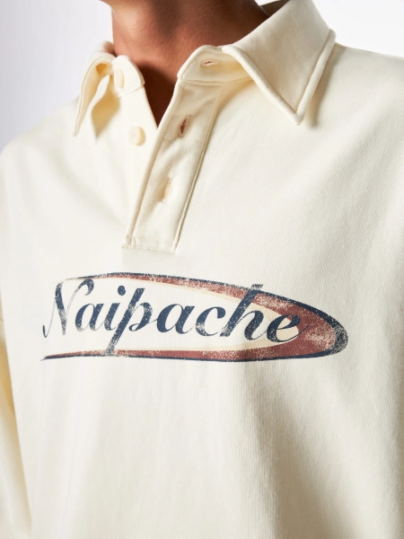 Лонгслив Rugby polo longsleeve U NAIPACHE, цвет: белый,  купить онлайн