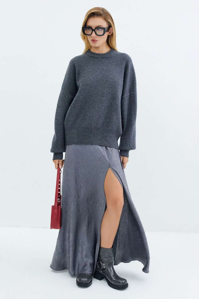 Джемпер из 100% шерсти TOPTOP, цвет: серый, TTS.050.15644.800 купить онлайн