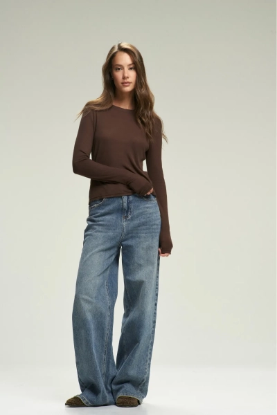 Лонгслив BASIC Brown Erist store, цвет: коричневый, НФ-00002690 купить онлайн