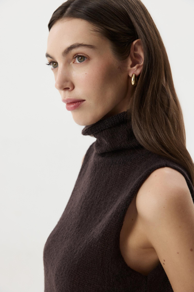 Топ ажурный Charmstore, цвет: шоколадный, 309-46581-551 купить онлайн