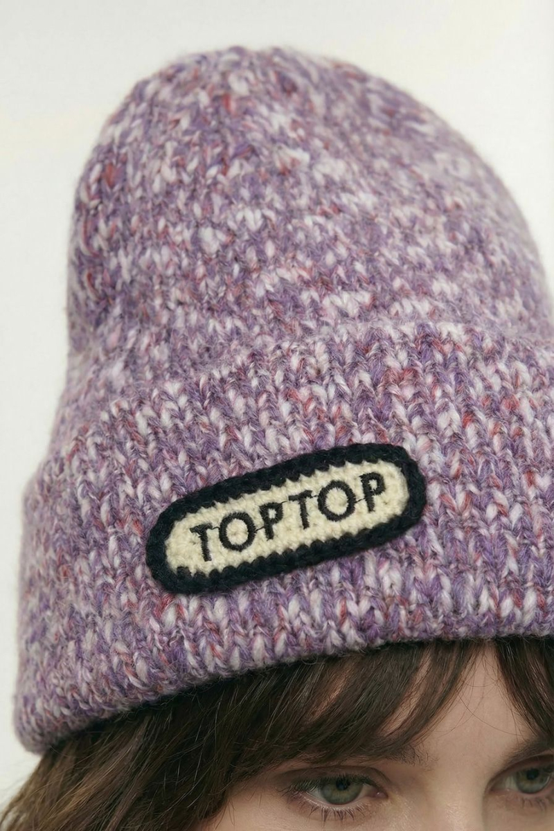 Шапка из переработанного полиэстера TOPTOP, цвет: розовый с принтом TT.601.18516.301 купить онлайн