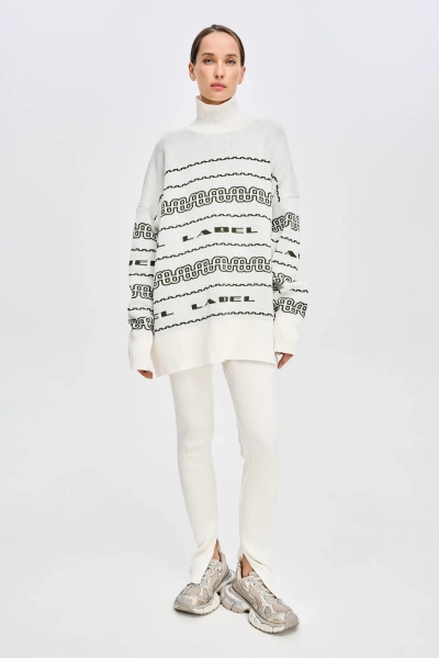 Свитер FW 24/25 Label .B, цвет: WHITE, Kn 02.4.1169.1124WH со скидкой купить онлайн