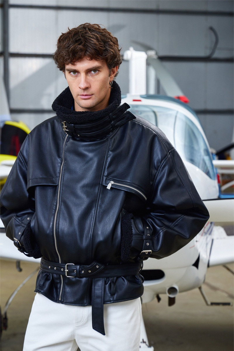 Куртка LEATHER BELTS SORRY, I’M NOT, цвет: Черный,  купить онлайн