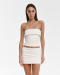 Юбка Skirt with pleats cream Nue Nue, цвет: кремовый,  купить онлайн