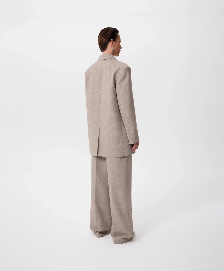 Пиджак из полушерстяного твида "в елочку" GLVR, цвет: бежевый, 225G33GAC4801 купить онлайн