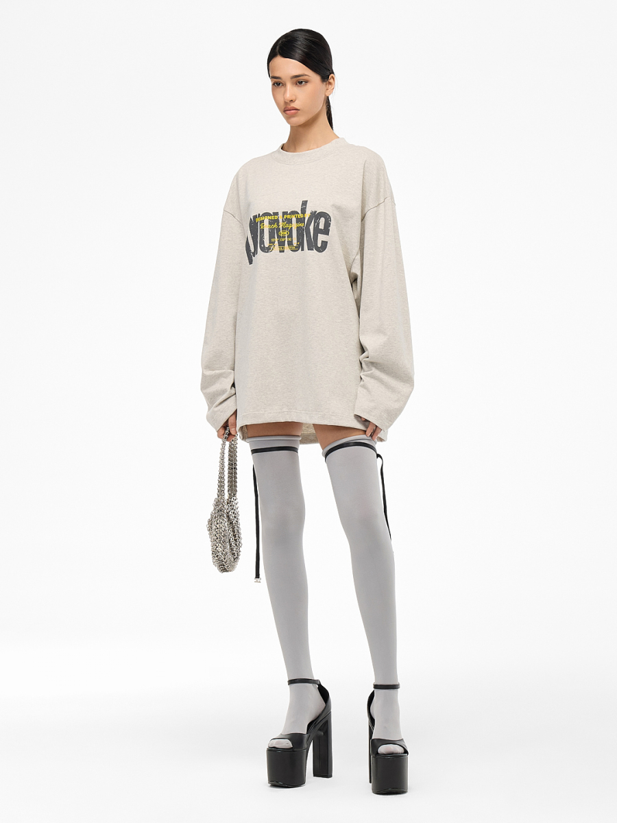 Лонгслив "Провокация" FRHT&OUT OF REACH, цвет: серебристый меланж, LSPRVKSLVMLG купить онлайн