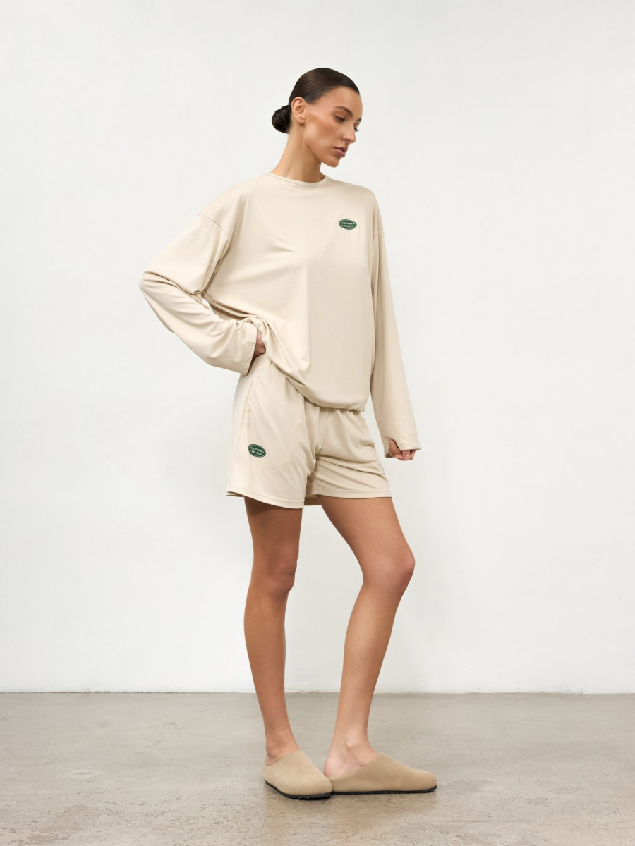 Лонгслив из вискозы ANOTHER SELECT, цвет: бежевый, 00106 купить онлайн