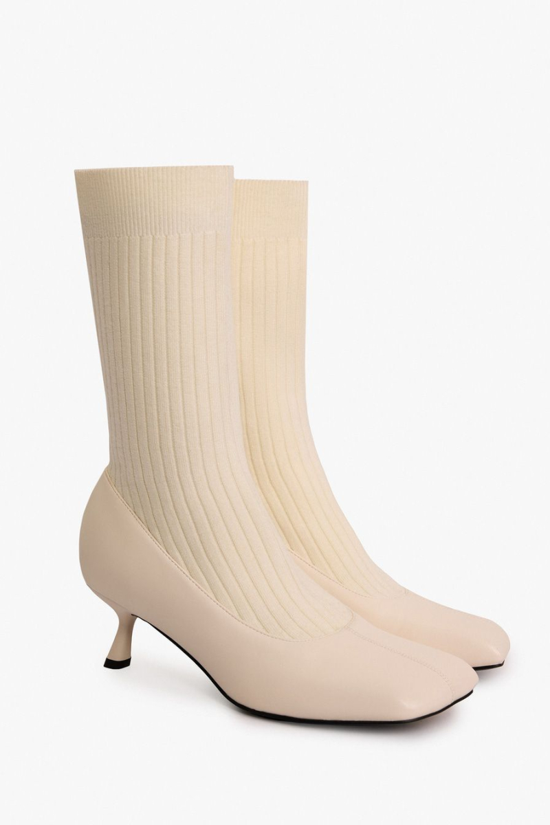 Полусапоги с квадратным мысом Lera Nena, цвет: белый LNU.401.18696.120 купить онлайн