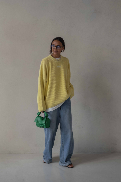 Джемпер KNIT ELASTIC, цвет: лимон, 01488 купить онлайн