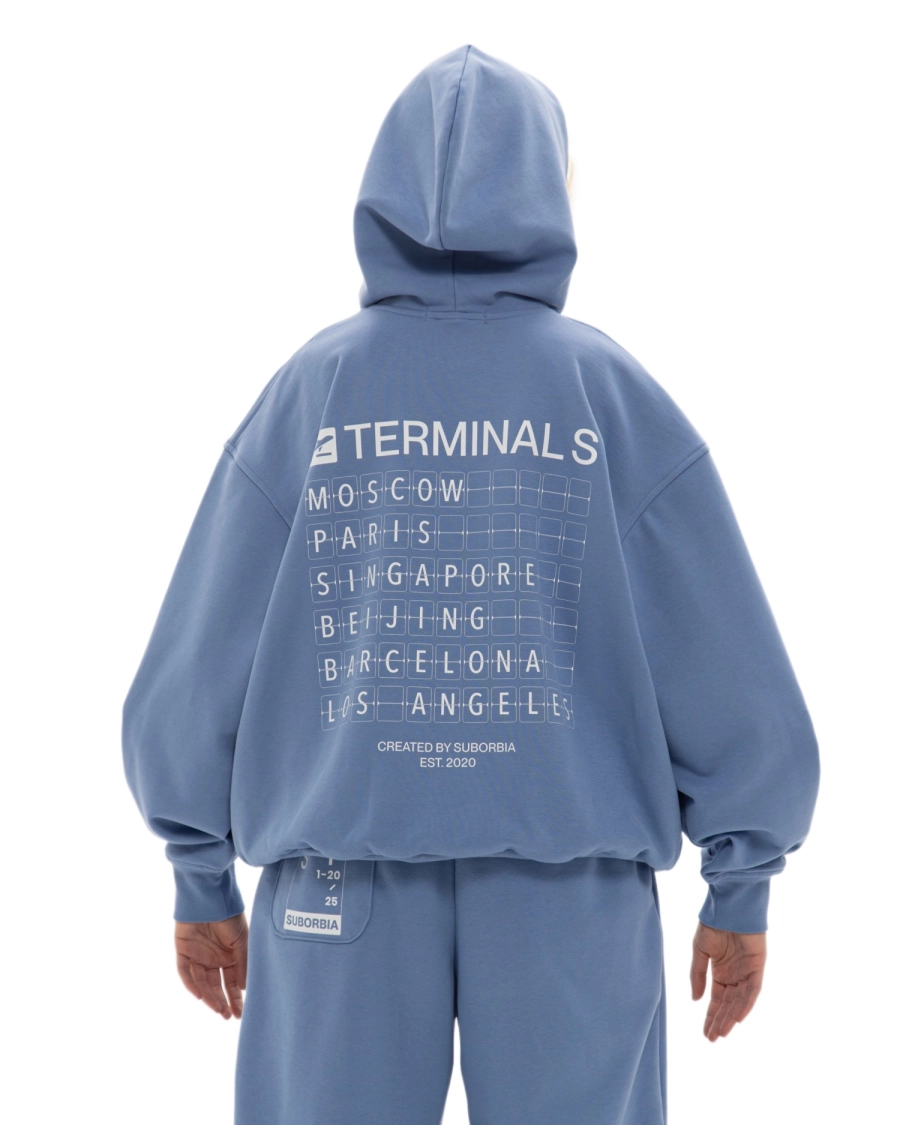 Худи ZIP TERMINAL S Suborbia, цвет: elemental blue, 02693 купить онлайн