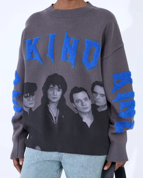 Джемпер KINO BAND WASHED GREY ASIA ST 71, цвет: серый, Ast71.KINO-jump-grey купить онлайн