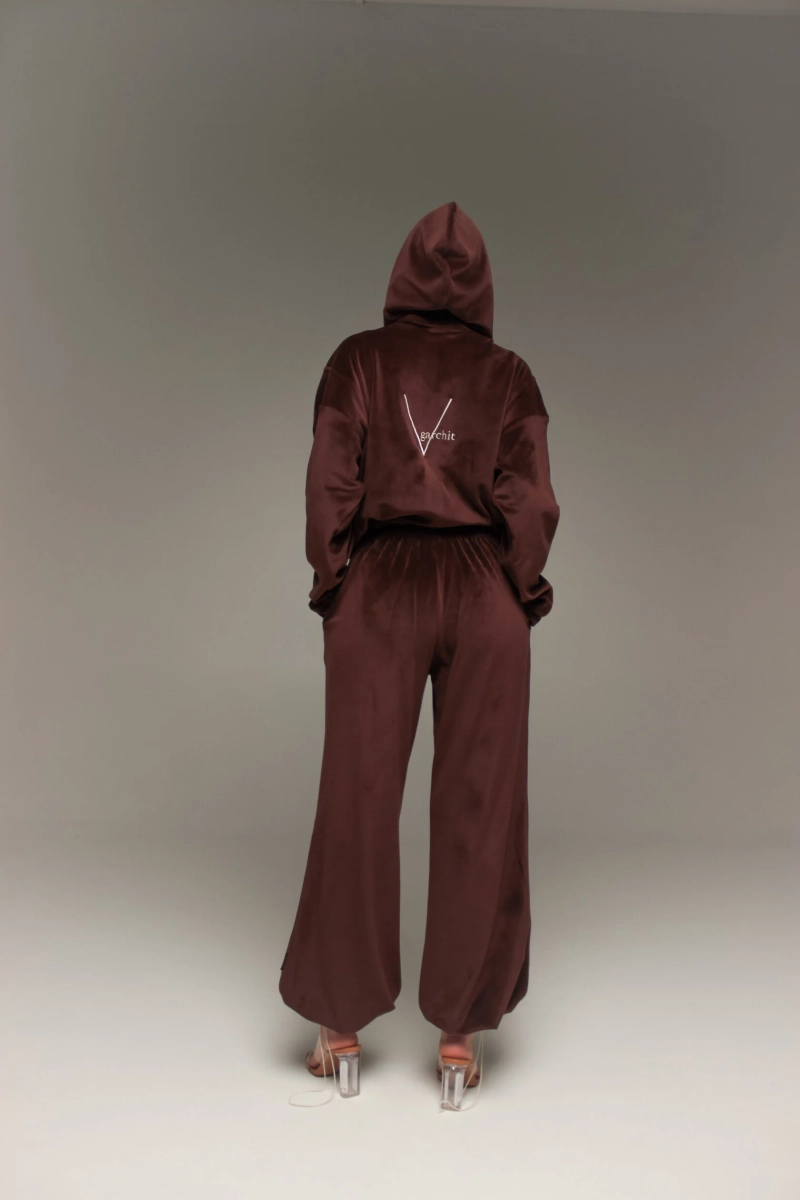 Бомбер Velour с капюшоном GARCHIT, цвет: коричневый GARVelBombKapKor |новая коллекция купить онлайн