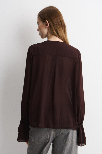 Блузка CANDYS ENEVOO, цвет: коричневый, 06937 купить онлайн