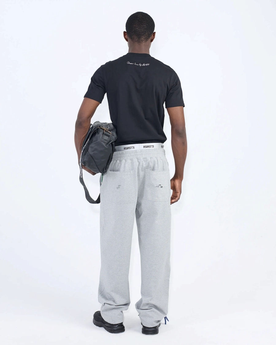 Джоггеры NTI с двойным поясом ASIA ST 71, цвет: серый, Ast71.jogg-NTI-2waist-grey купить онлайн