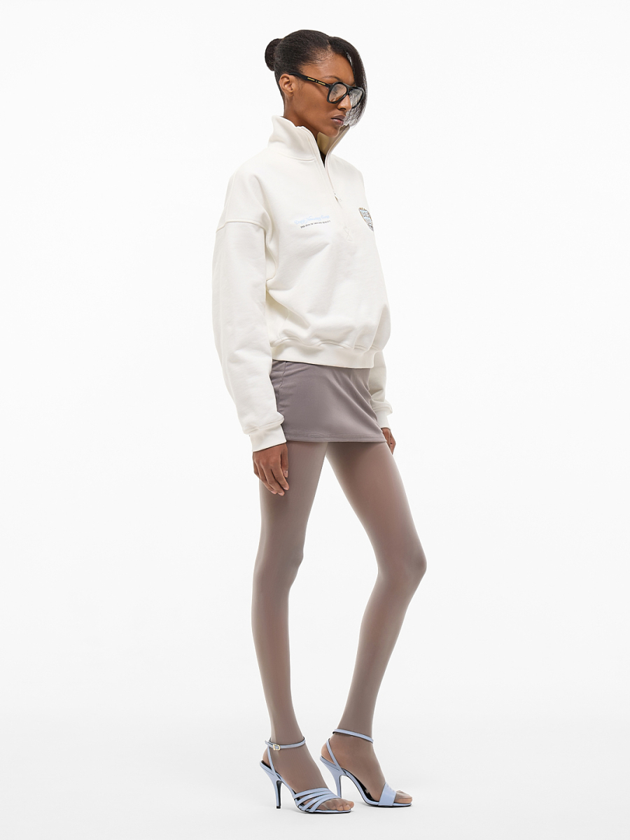 Свитшот с молнией "Истина" FRHT&OUT OF REACH, цвет: молочный, SWVRTMLK купить онлайн