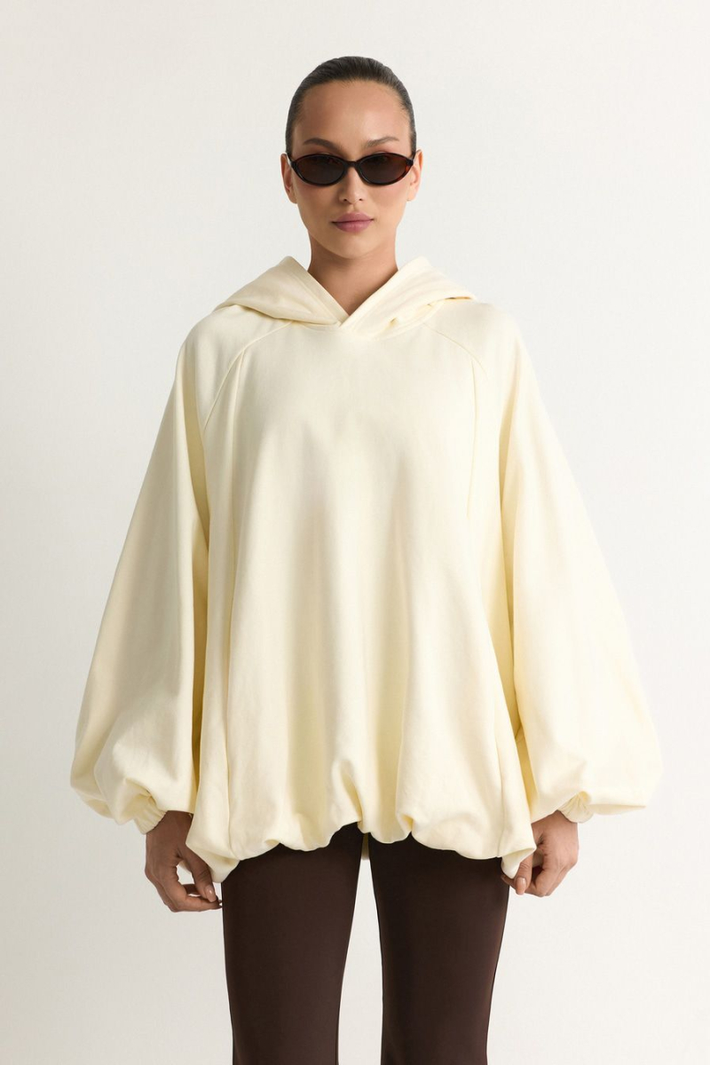 Худи из 100% хлопка TOPTOP, цвет: молочный, TT.054.18772.120 купить онлайн