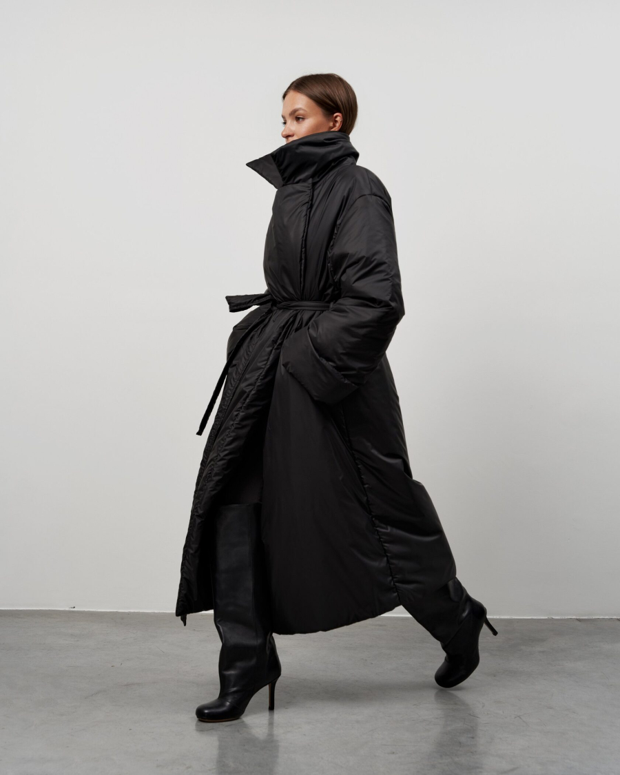 Пуховик PUFFER COAT BLACK YONS, цвет: Черный, YO-704 купить онлайн