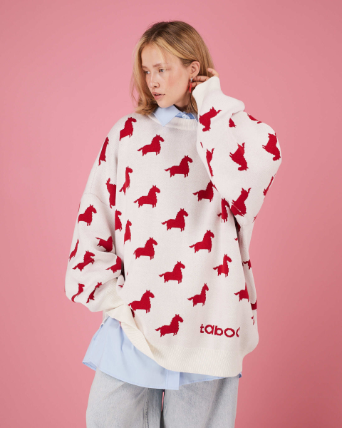 Свитер года TABOO, цвет: белый, svyear купить онлайн