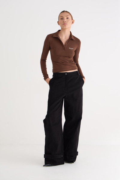 Поло с длинным рукавом Flitter CULT, цвет: коричневый,  купить онлайн