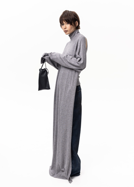Джемпер с открытой спиной из вискозы ASYA SEMYONOVA, цвет: grey, 00-00002505 со скидкой купить онлайн