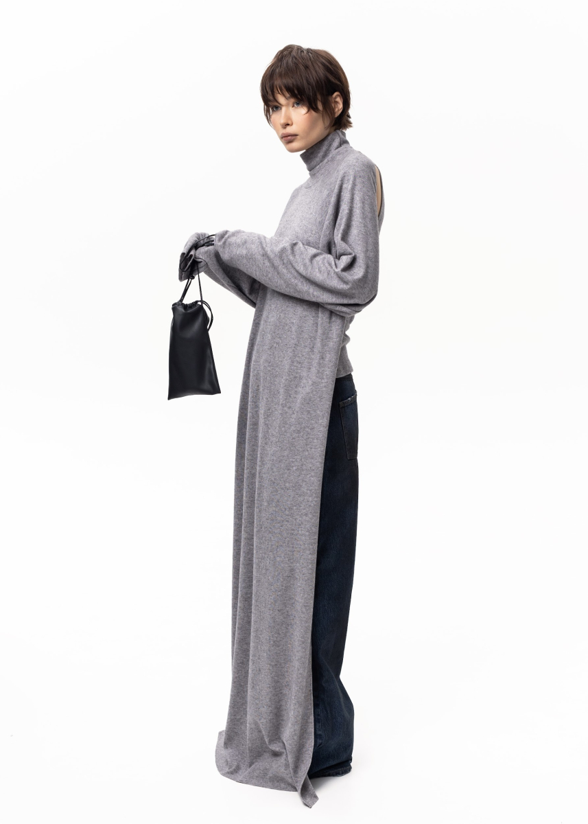 Джемпер с открытой спиной из вискозы ASYA SEMYONOVA, цвет: grey, 00-00002505 со скидкой купить онлайн