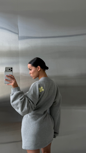 Платье приталенное Label .B, цвет: серый,  купить онлайн