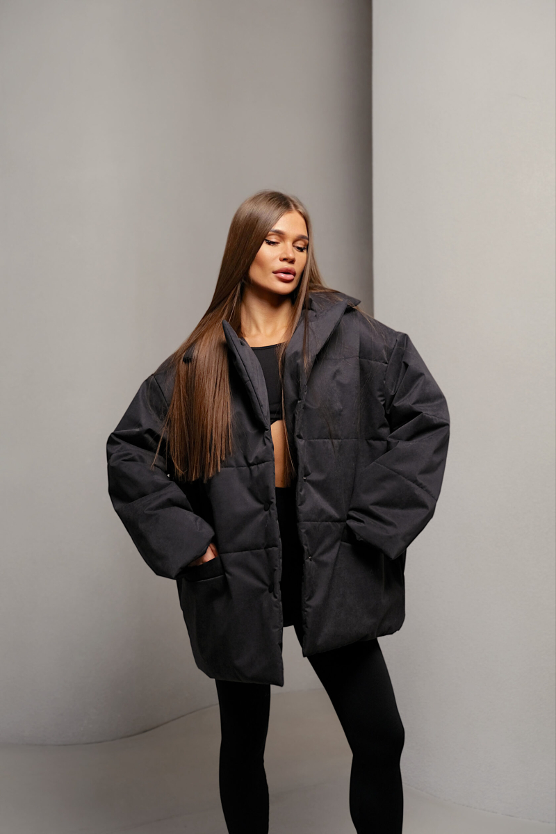 Пуховик SOFT MINI, цвет: Черный, НФ-00000449 купить онлайн