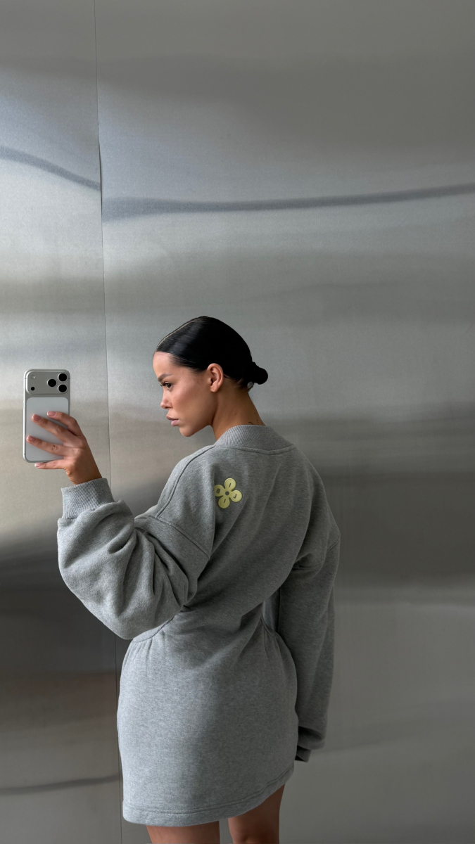 Платье приталенное Label .B, цвет: серый,  купить онлайн