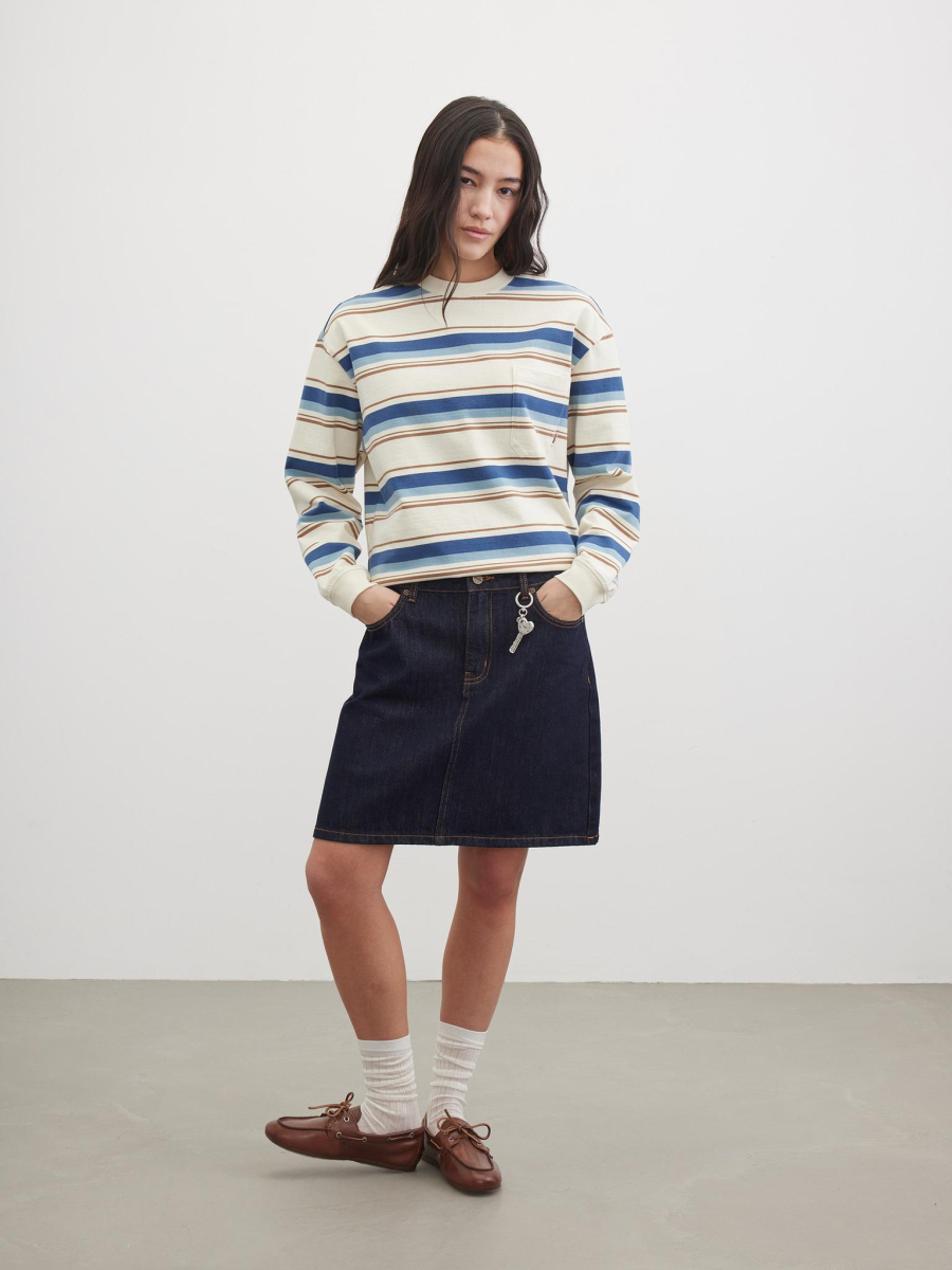 Юбка деним Chaika, цвет: индиго, SS26DK01-25 купить онлайн