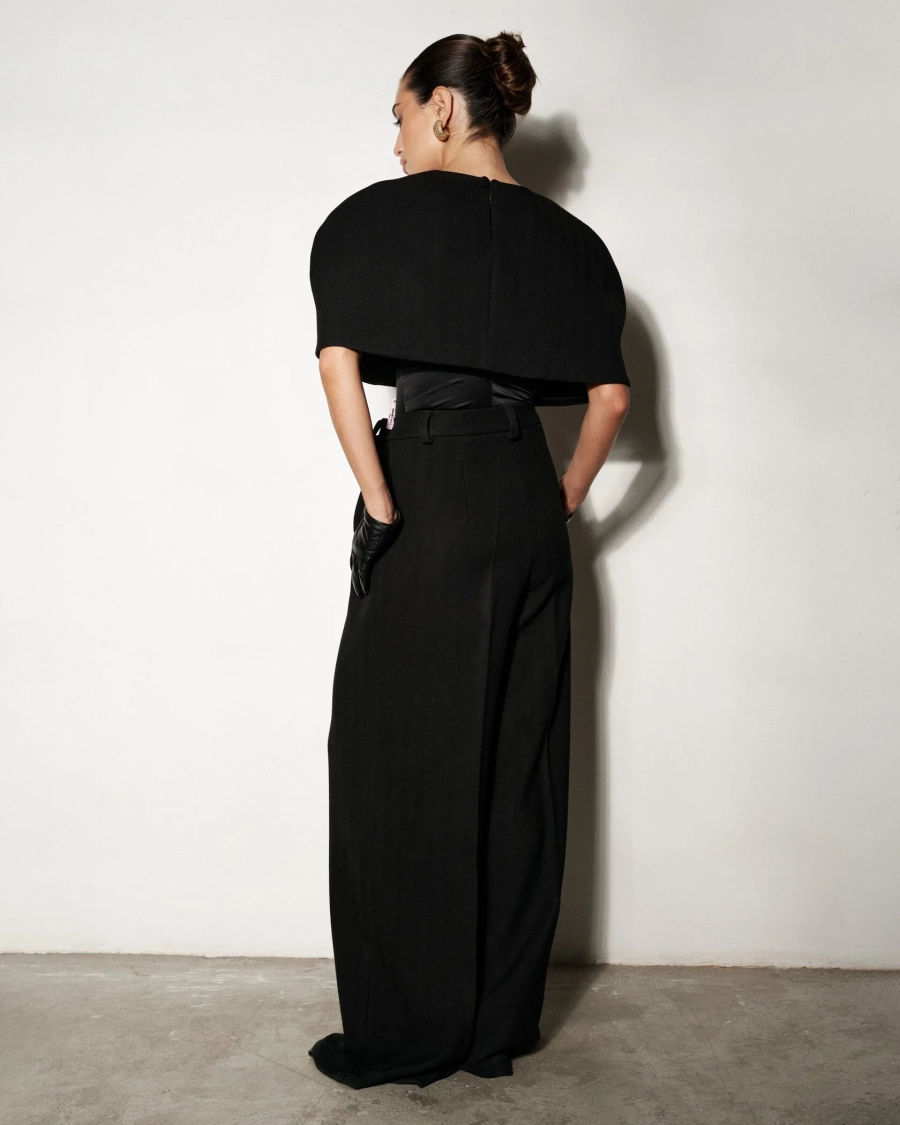 Брюки палаццо ELIZABETH BLACK YONS, цвет: Черный, YO-690 купить онлайн