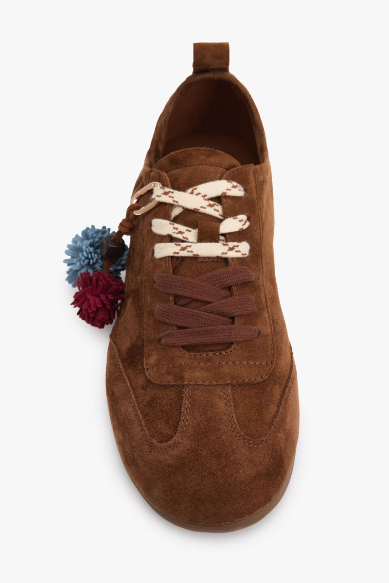 Кеды из натуральной замши Lera Nena, цвет: коричневый LN.501.19465.700 купить онлайн