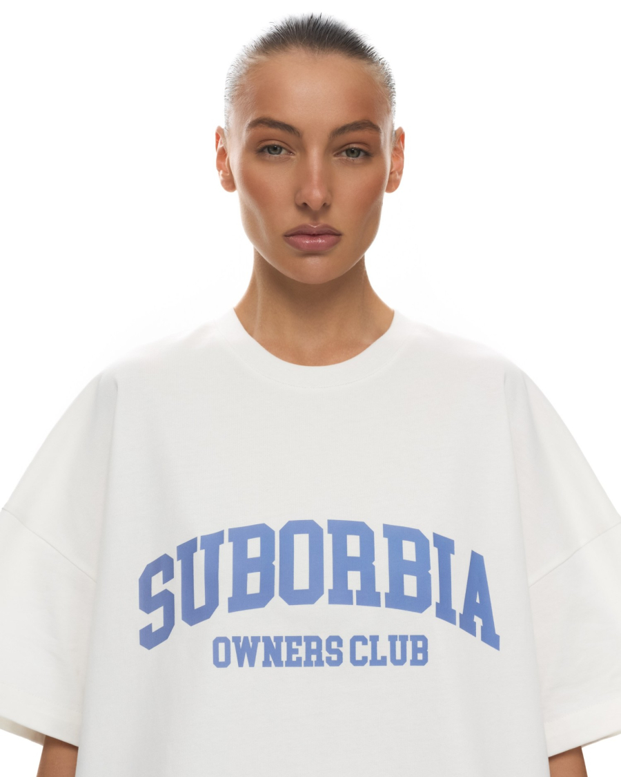 Футболка OWNERS CLUB Suborbia, цвет: white-blue, 006388 купить онлайн