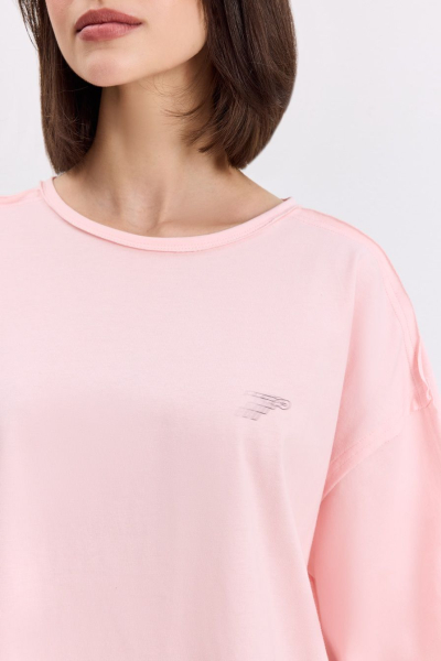 Футболка из 100% хлопка TOPTOP, цвет: розовый с принтом, TT.909.17138.301 купить онлайн