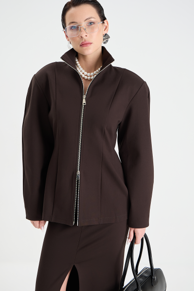 Жакет из джерси MIA AIM, цвет: коричневый, MIA633/1 купить онлайн