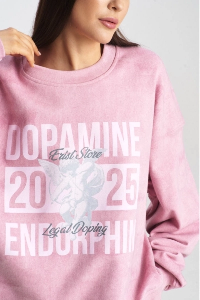 Свитшот DOPAMINE Washed Pink Erist store, цвет: розовый, НФ-00001581 купить онлайн