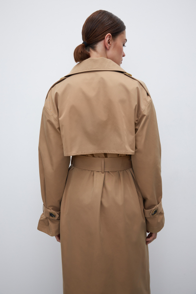 Тренч оверсайз Charmstore, цвет: бежевый, 5650-6224-1001 купить онлайн