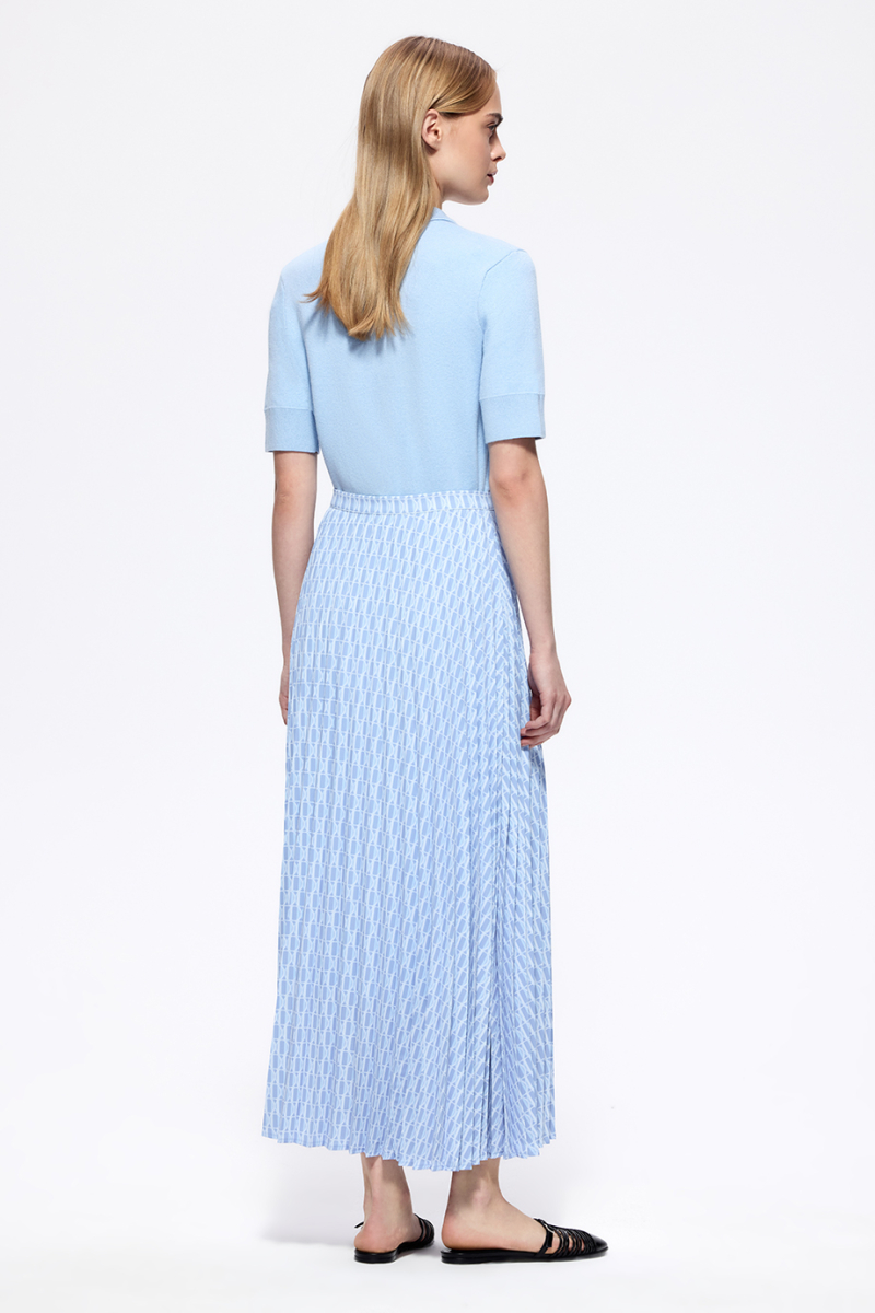 Юбка-плиссе с принтом DREAMS BY ALENA AKHMADULLINA, цвет: голубой, 126102100204561/211000 купить онлайн